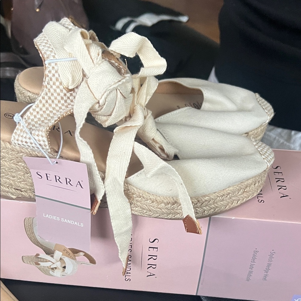 Serra Ladies Sandals with Stylish Wedge Heel - Picture 5 of 5